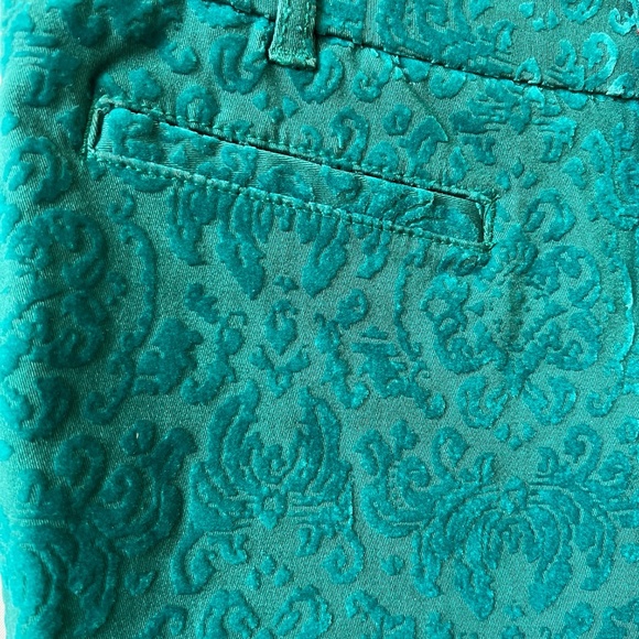 ANTHROPOLOGIE CARTONNIER CHARLIE ANKLE PANT 0 TEXTURED VELVET HOLIDAY RETRO Y2K - Picture 5 of 11